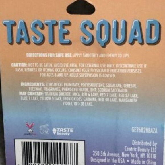 Set of 3 Taste Squad Pasion Fruit Punch Sweet Flavored Lip Balm. 0.140z New - Picture 2 of 3